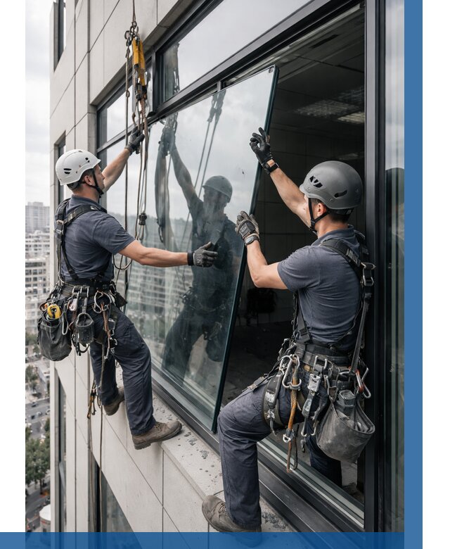 Замена стеклопакетов на высоте в Каменске-Шахтинском от 5666 р. | ВЫСОТНИК-Ксш