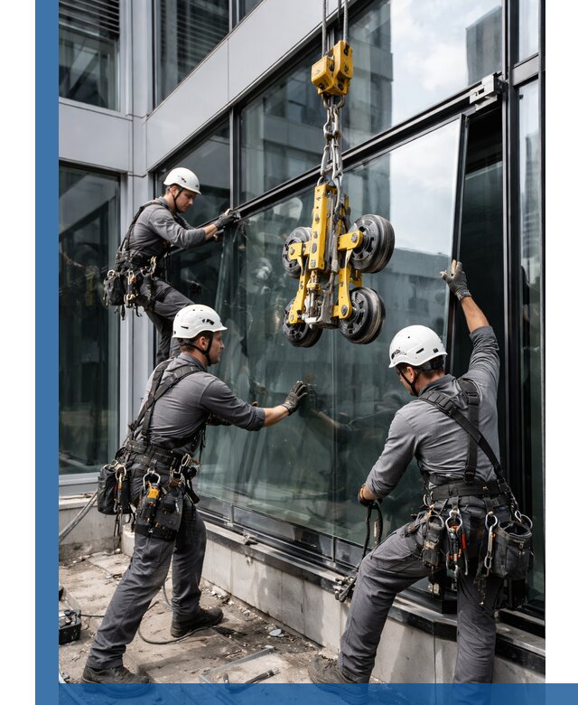 Структурное остекление фасадов в Каменске-Шахтинском монтаж и обслуживание