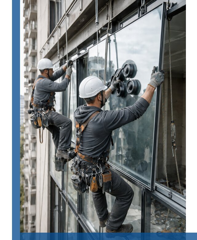 Витражное остекление фасадов и лоджий в Каменске-Шахтинском под ключ