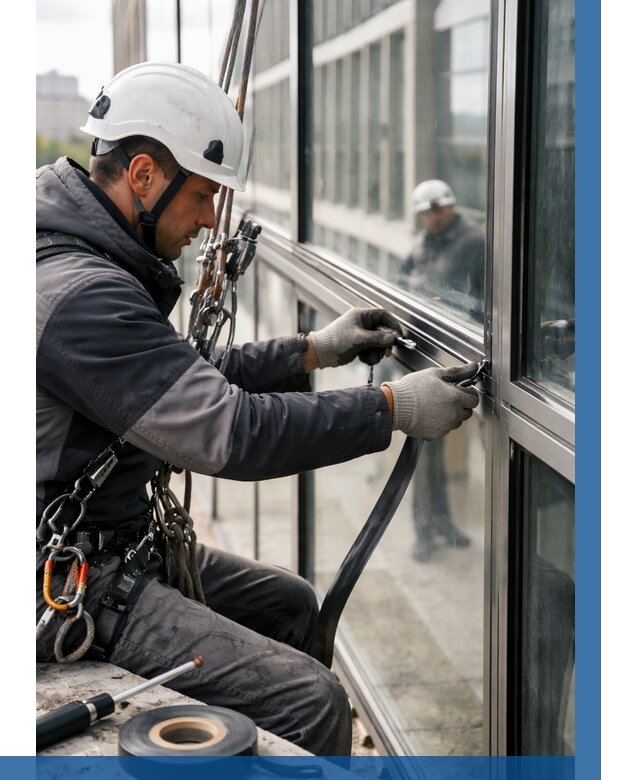 Ремонт витражных конструкций в Каменске-Шахтинском от 3605 р. | ВЫСОТНИК-Ксш