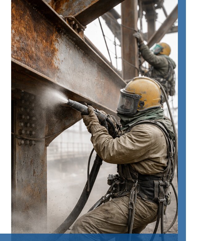 Пескоструйная очистка металлоконструкций в Каменске-Шахтинском по 618 р.  ВЫСОТНИК-Ксш