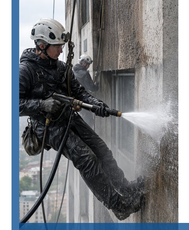 Гидроструйная очистка фасадов и конструкций в Каменске-Шахтинском