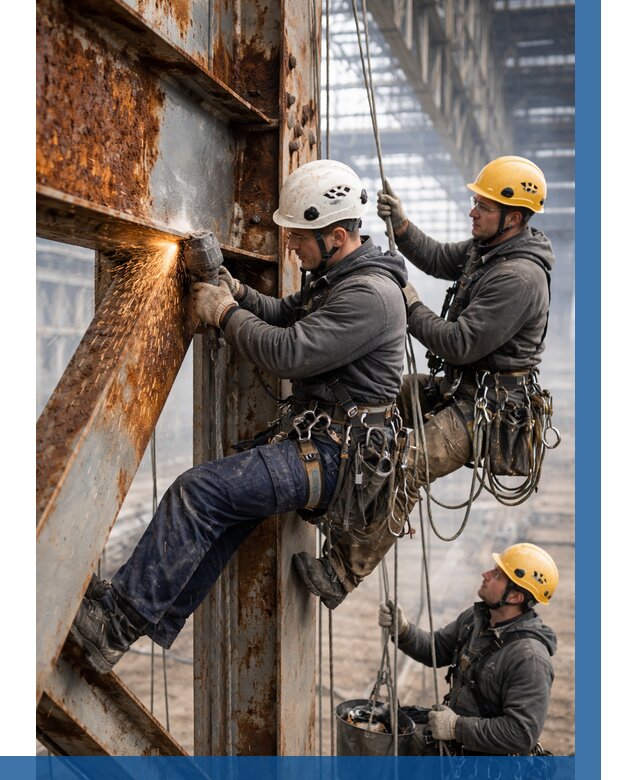 Зачистка металла от ржавчины в Каменске-Шахтинском от 361 р. | ВЫСОТНИК-Ксш