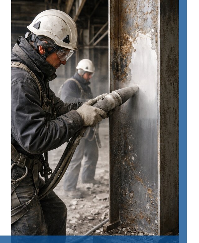 Удаление старой краски с металла в Каменске-Шахтинском от 464 р. | ВЫСОТНИК-Ксш