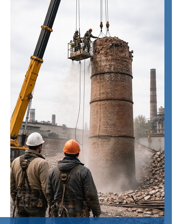 Демонтаж дымовой трубы в Каменске-Шахтинском от 92709 р. | ВЫСОТНИК-Ксш, смета