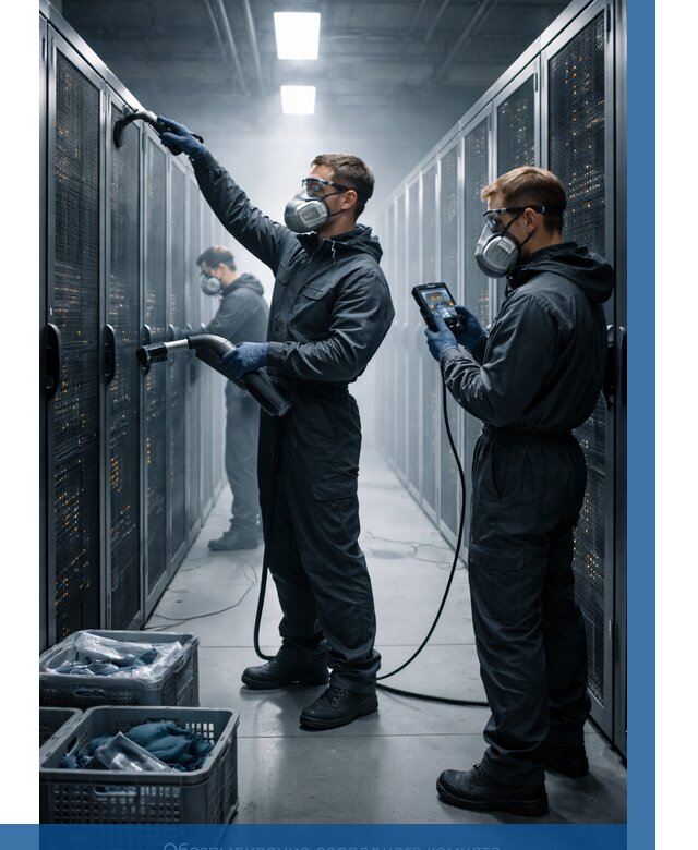 Обеспыливание серверной комнаты в Каменске-Шахтинском от 4635 р. | ВЫСОТНИК-Ксш