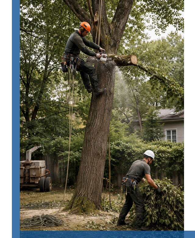 Кронирование деревьев в Каменске-Шахтинском, безопасная высотная обрезка