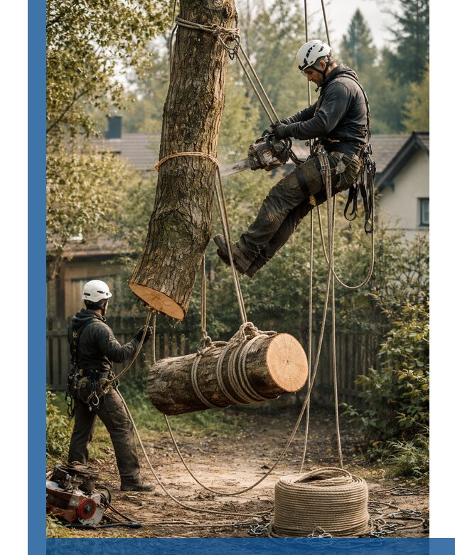Валка деревьев частями в Каменске-Шахтинском, безопасно и аккуратно