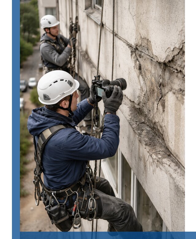 Фотофиксация дефектов фасада с высотной съемкой в Каменске-Шахтинском