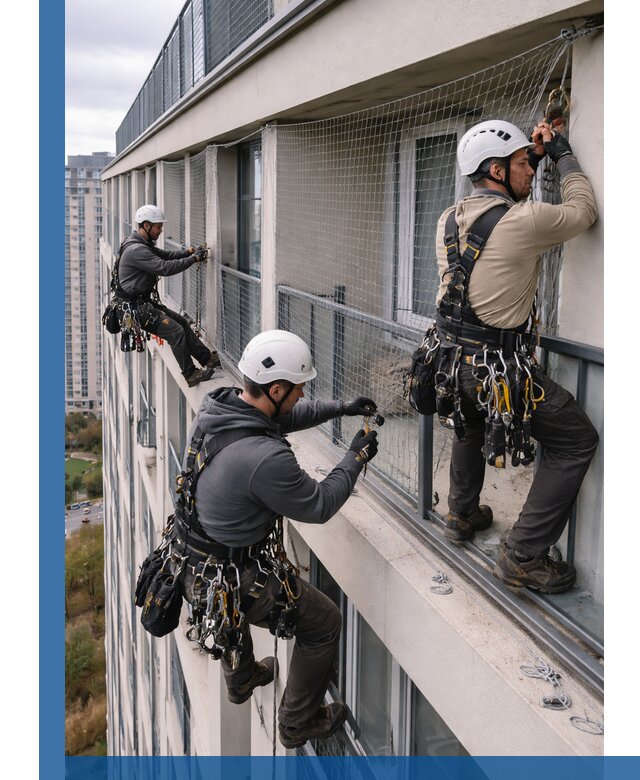 Профессиональный монтаж защитной сетки от птиц в Каменске-Шахтинском